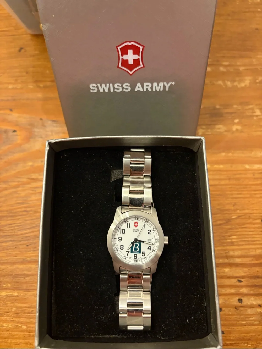 Women's Silver Stainless Steel Bracelet Watch - White Dial
